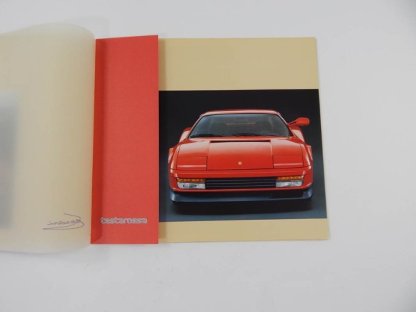 Ferrari Testarossa Sales Brochure