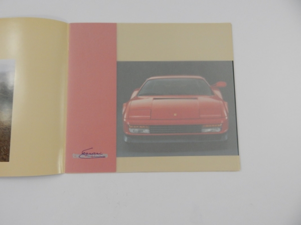 Ferrari Testarossa Sales Brochure