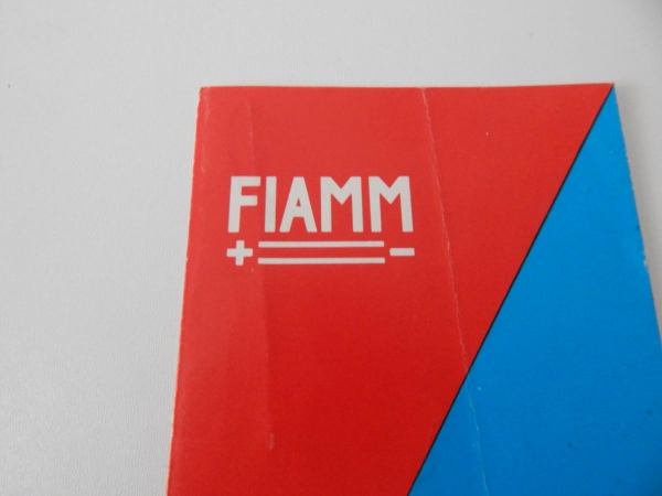 Fiamm Battery Guarantee Warranty Card