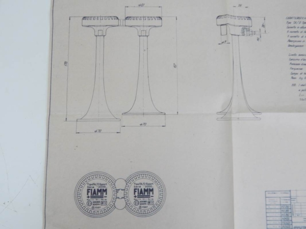 Ferrari FIAMM Serie 3000 Horn Set Blueprint