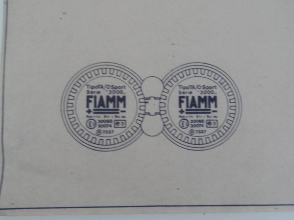 Ferrari FIAMM Serie 3000 Horn Set Blueprint