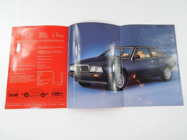 Maserati Biturbo Sales Brochure