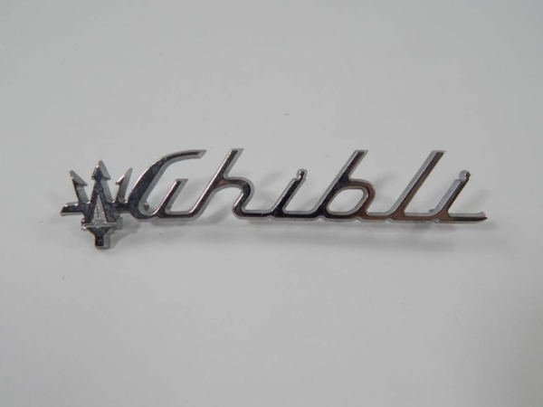 Maserati Ghibli Rear Script Badge Emblem