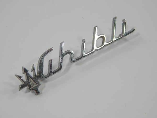 Maserati Ghibli Rear Script Badge Emblem