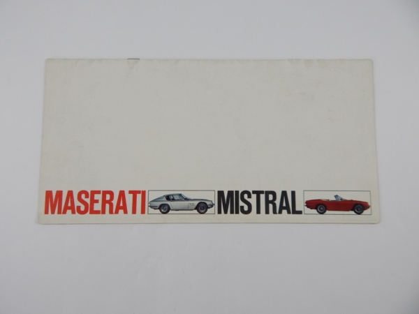 Maserati Mistral Sales Brochure