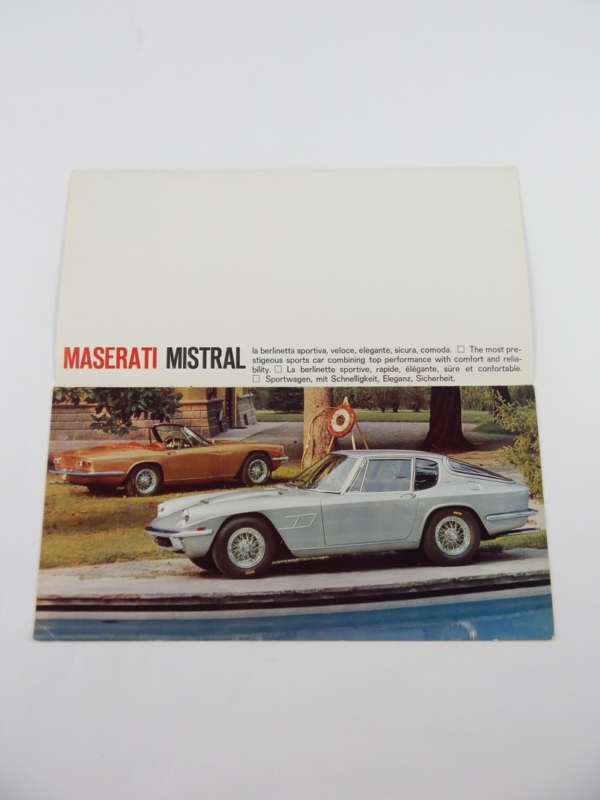 Maserati Mistral Sales Brochure
