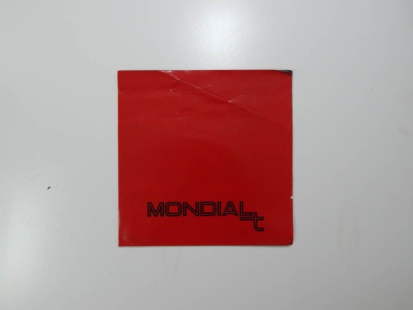 Ferrari Mondial T Sales Brochure
