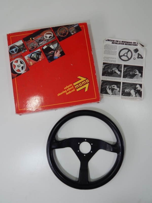 NOS Ferrari 308 MOMO Steering Wheel in MOMO Box