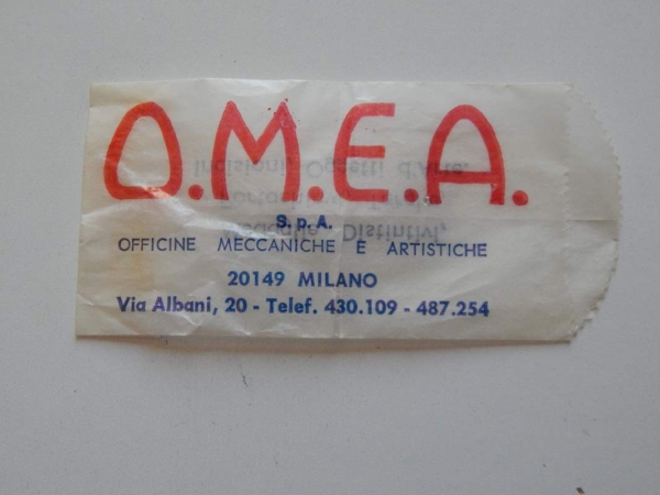 Ferrari 1960s OMEA Milano Lapel Pin & Packet