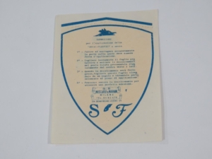 1950’s Ferrari Fender Wing Sticker Decal