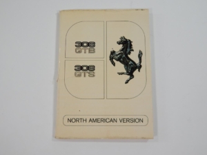 1978 Ferrari 308 US-Spec Owner’s Manual Handbook