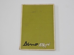 1974-75 Ferrari 308 GT4 Dino Owner’s Manual Handbook
