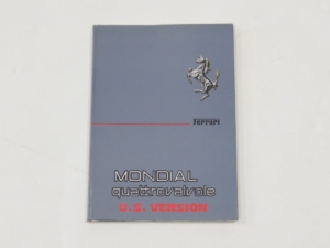 1982-85 Ferrari Mondial Quattrovalvole QV Owner’s Manual Handbook USA