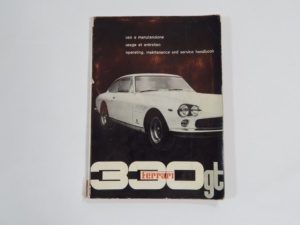 1964-67 Ferrari 330 GT Owners Manual Handbook Pouch