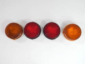 1969-74 Ferrari 246 Dino Carello Rear Brake Indicator Light Reflector Lense Set