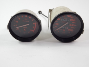 1986-89 Ferrari 328 Veglia Borletti Rev Counter Tachometer & Speedometer Gauges