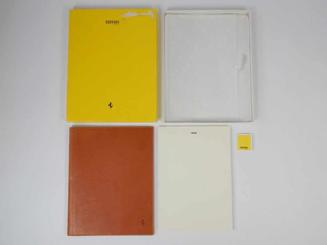 1980's Ferrari Schedoni Leather A4 Document Folder Folio Pouch