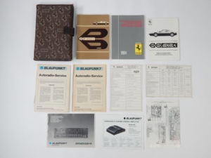 1984 Ferrari 512 BBi Complete Pouch Manual Set