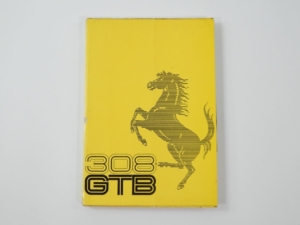 Original 1975-76 Ferrari 308 GTB Vetroresina Fibreglass Owner’s Manual Handbook