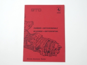 Original 1984-87 Ferrari 288 GTO Gearbox Differential Service Manual Handbook