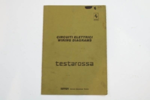 1984-96 Ferrari Testarossa Electrical Wiring Diagrams Manual Handbook