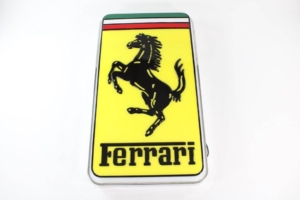 1970's Ferrari Service Illuminated Dealer Sign Double Sided
