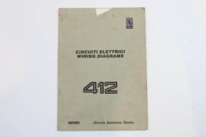 1985-89 Ferrari 412 Electrical Wiring Diagrams Manual Handbook