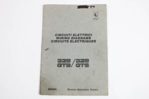 1986-89 Ferrari 328 Electrical Wiring Diagrams Manual Handbook