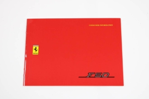 1995-97 Ferrari F50 Consumer Info Supplement Manual Handbook Pouch