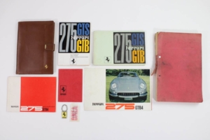 1966-68 Ferrari 275 GTB/4 Complete Owner’s Manual Pouch Set