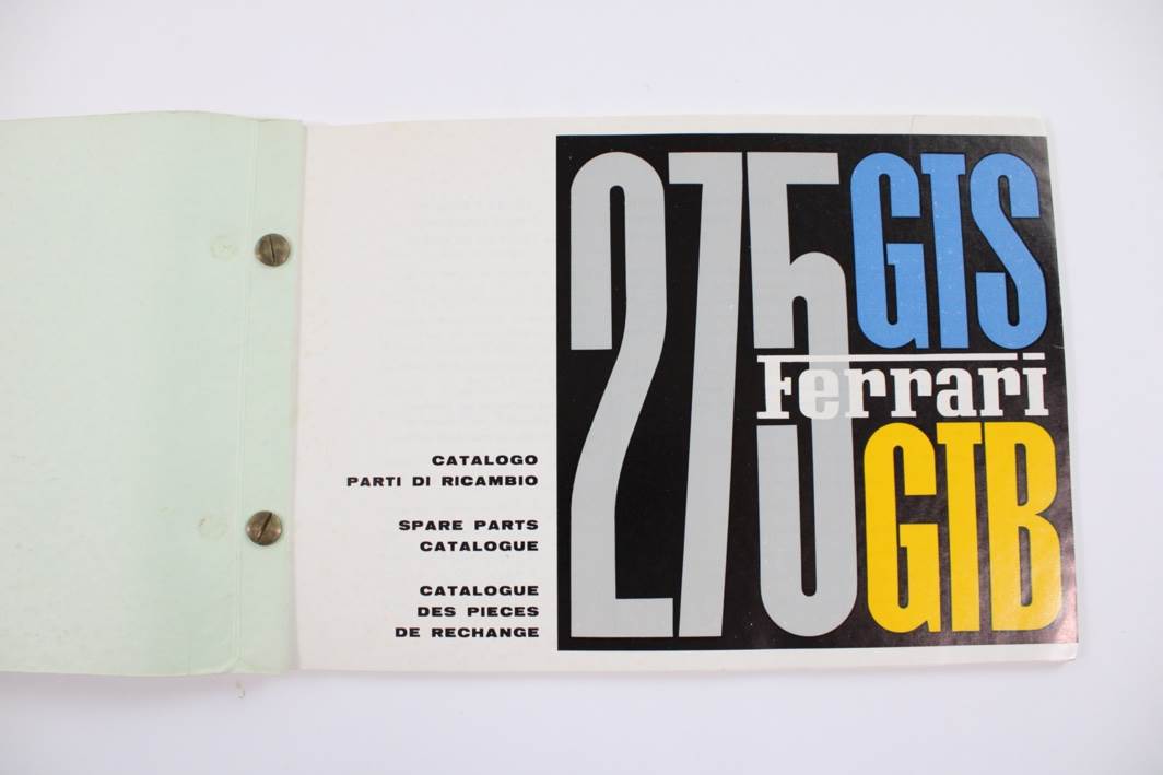 1966-68 Ferrari 275 GTB/4 Complete Owner's Manual Pouch Set