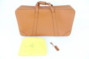 1996-2006 Ferrari 550 575 Schedoni Leather Tan Luggage Suitcase Bag