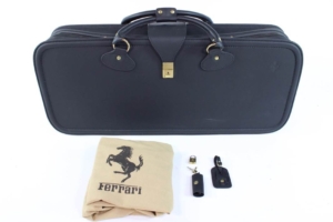 1976-89 Ferrari 308 328 Black Leather Schedoni Luggage Suitcase Bag