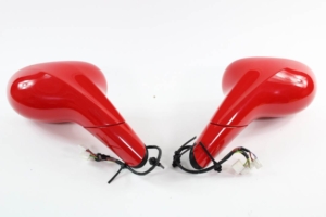 2008-2017 Ferrari California Exterior Side Wing Rear View Mirror Assembly Pair Red 69877410 81613910