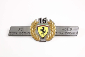 2008-09 Ferrari F430 Scuderia Spider 16M OEM Rear Grille Badge Script Emblem