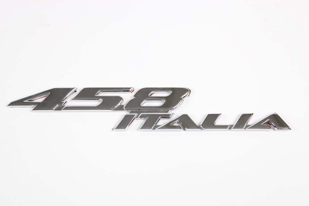 2009-15 Ferrari 458 Italia OEM Dashboard Passenger Badge Script 