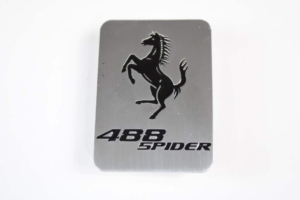 2015-19 Ferrari 488 Spider OEM Engine Bay Badge Script Emblem