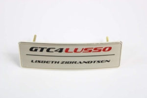 2016-2020 Ferrari GTC4 Lusso OEM Side Sill Badge Script Emblem