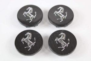 Genuine Ferrari 458 488 F12 FF 812 Carbon Fibre Wheel Centre Cap Hub Badges Set 70001379 281089