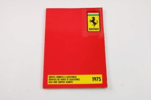 1975 Ferrari 308 365 Dealer Directory “Servizi Vendita E Assistenza” Manual