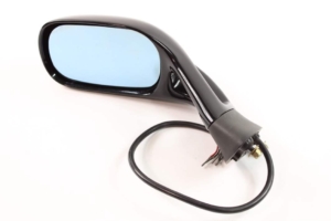 1984-96 Ferrari Testarossa OEM Left Hand Exterior Side Wing Rear View Mirror Assembly Black