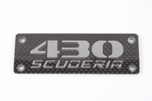 2008-09 Ferrari 430 Scuderia Carbon Fibre Dash Badge Emblem