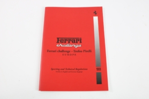 1999 Ferrari 348 355 Challenge Sporting and Technical Regulations Manual Handbook