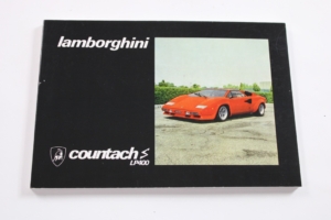 1978-82 Lamborghini Countach LP400 S Owner’s Manual Handbook