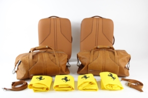 2017-2021 Ferrari 812 Superfast 4-Piece Tan Suitcase Holdall Luggage Set