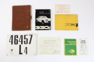 1965-66 Ferrari 330 GT Owner’s Manual Handbook Pouch Set