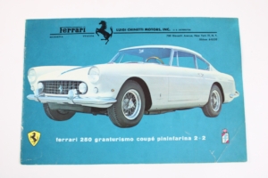 1959-63 Ferrari 250 GT/E Sales Brochure Manual