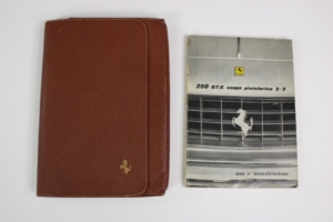 1960-64 Ferrari 250 Owner’s Manual Pouch Set Pigskin GTE Lusso SWB