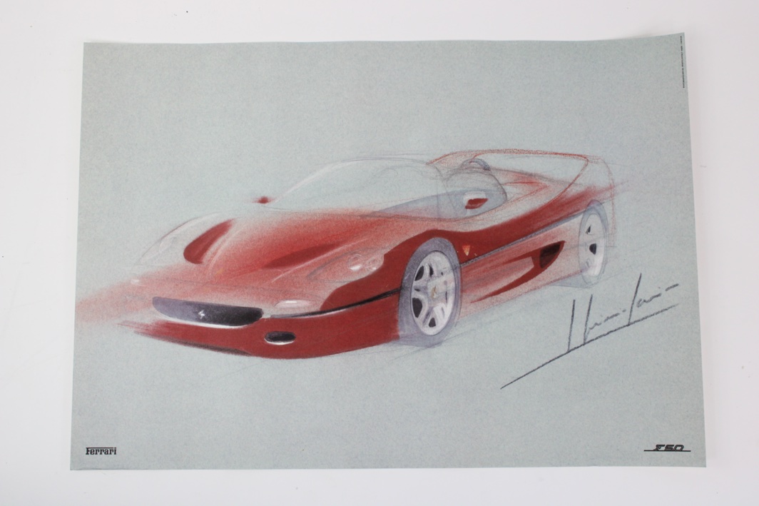 1995-97 Ferrari F50 Lithograph Print Brochure - Classic Ferrari Parts