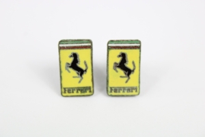 1981-89 Ferrari 208 308 328 400 512BB Euro Spec Vitaloni Side View Mirror Emblem Badges